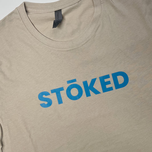STŌKED Shirt - Blue Writing